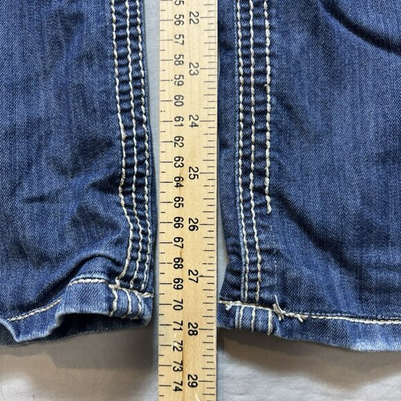 Buckle BKE Jeans Mens 36x28 Blue Dark Wash Tyler Straight Stretch Denim Whiskers - Picture 4 of 11